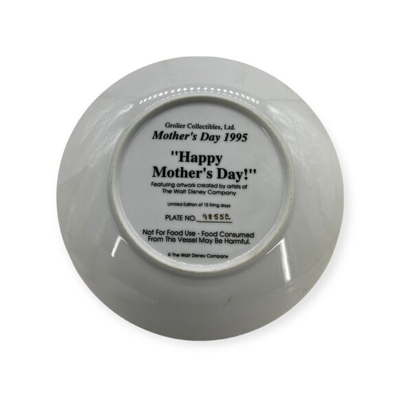 1995 Happy Mother’s Day Disney Goofy Collector Plates - Picture 3 of 3